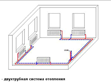 Двухтрубная схема отопления в Яровое